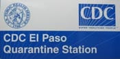 El paso Quarantine Station sign