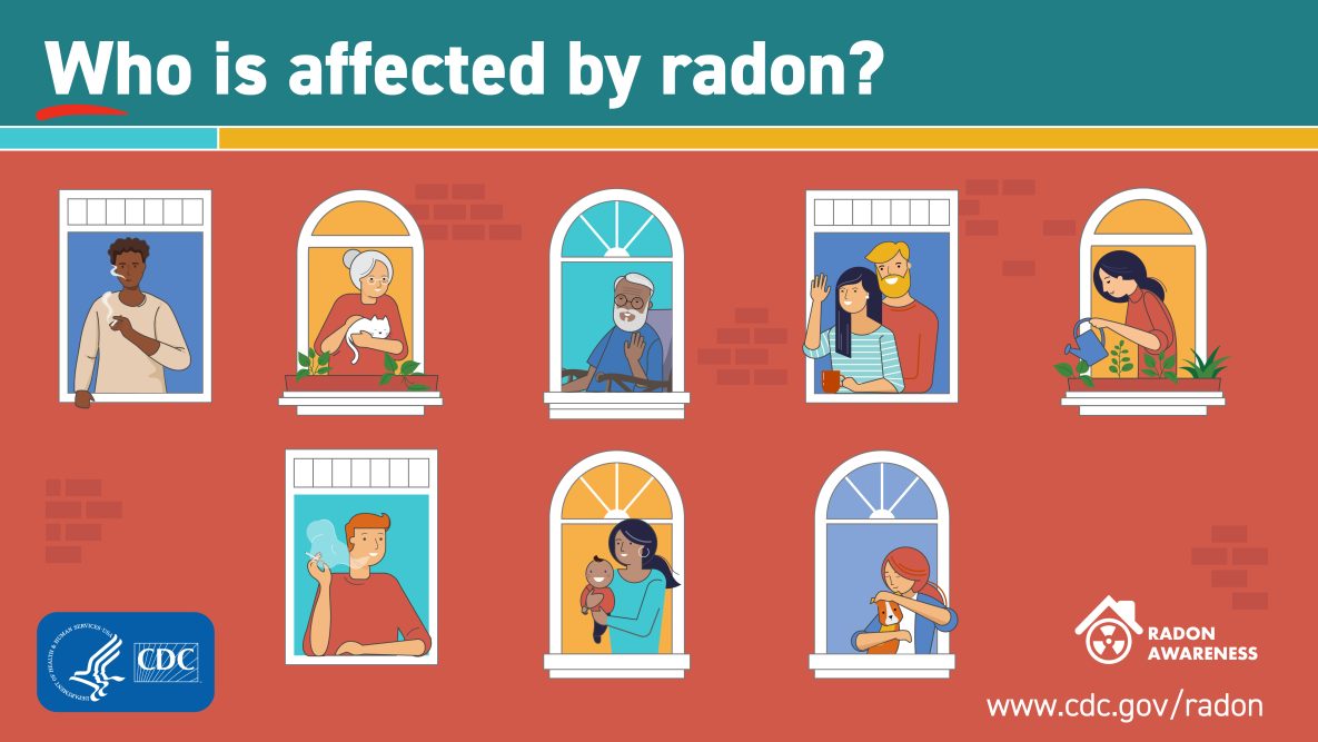 Who is affected by radon?