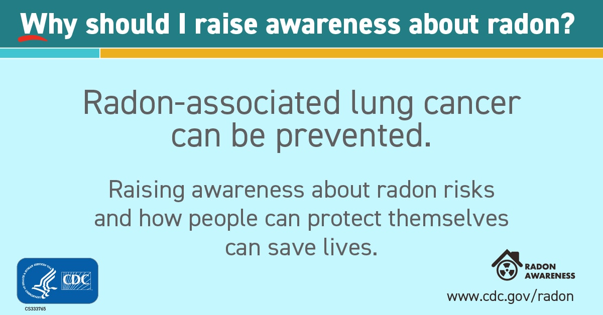 Radon-associated lung cancer can be prevented.