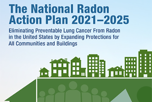 Cover of the National Radon Action Plan 2021-2025