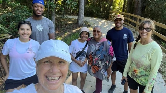 Group from Healthy Savannah on a nature walk.