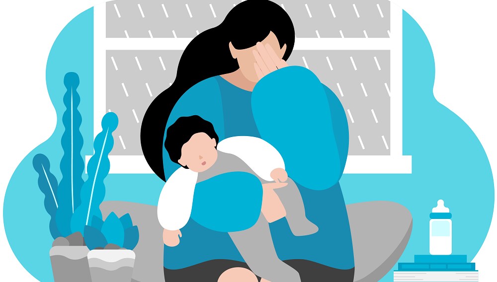 la lactancia materna mujer en un desastre