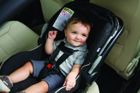toddler in a car seat