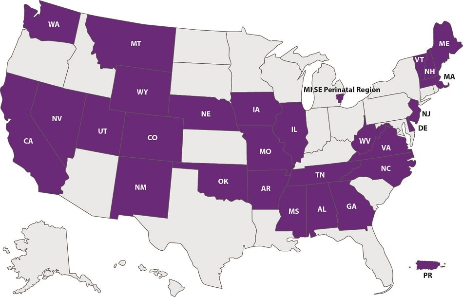 map showing participating states that have implemented LOCATe
