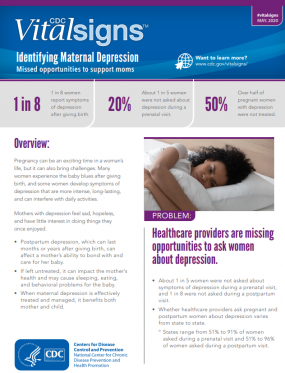 Vital Signs May 2020: Identifying Maternal Depression