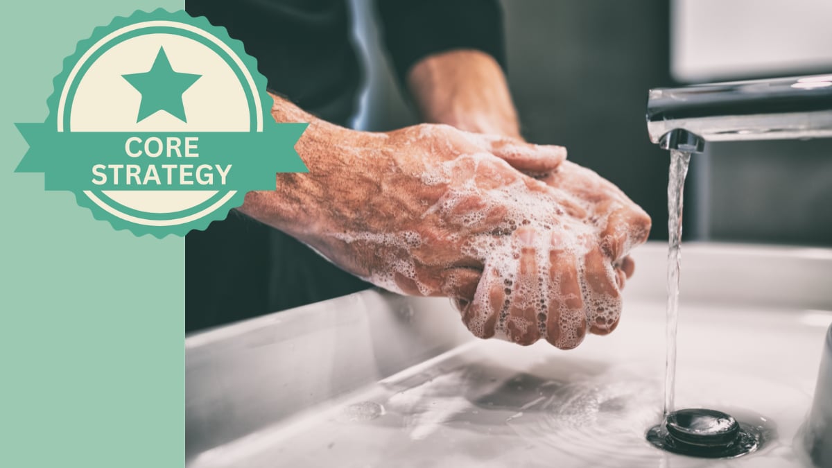 Imagen de lavado de manos, una estrategia básica de prevención