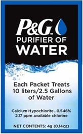 A P&G™ sachet,  Proctor and Gamble