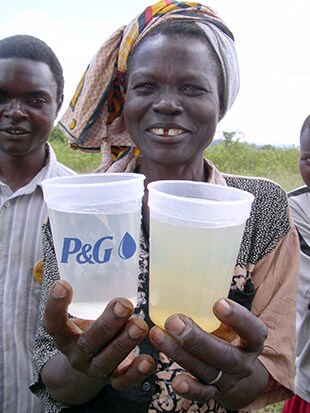 Turbid water in Kenya treated with PUR, G. Allgood, Proctor and Gamble