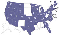 Cases of Salmonella I 4,[5],12:i:- infection with the outbreak strain, by state, January 1 to October 29, 2007