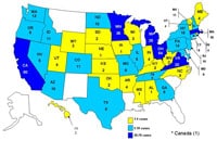 Persons Infected with the Outbreak Strain of Salmonella Typhimurium, United States, by State, September 1, 2008 to January 18, 2009