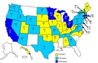 Persons Infected with the Outbreak Strain of Salmonella Typhimurium, United States, by State, September 1, 2008 to January 9, 2009