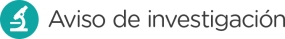Ilustración con microscopio y lectura de texto Aviso de investigación