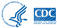 HHS and CDC logos