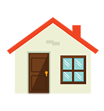 Clipart illustration of a house
