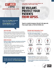 Be Vigilant. Protect Your Patients from Sepsis. Fact Sheet