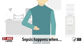 Animation on how sepsis happens.