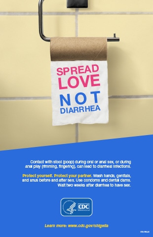 Spread Love, Not Diarrhea poster