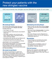 Protect your patients with the new shingles vaccine.