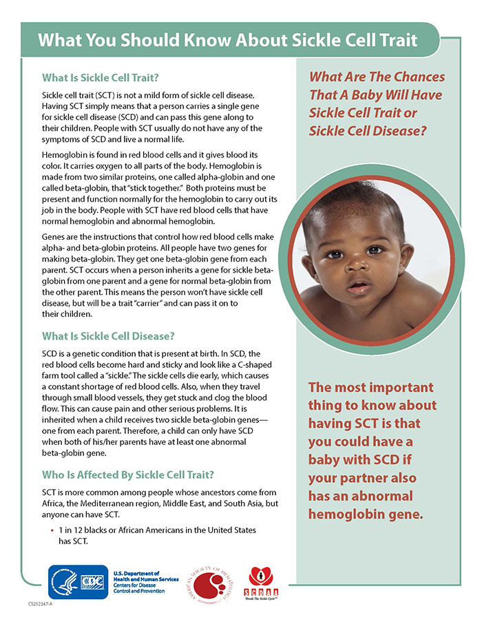 What You Should Know about Sickle Cell Trait | Sickle Cell Disease (SCD ...