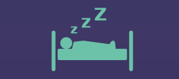 Person sleeping in bed