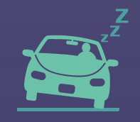 Car with sleeping driver