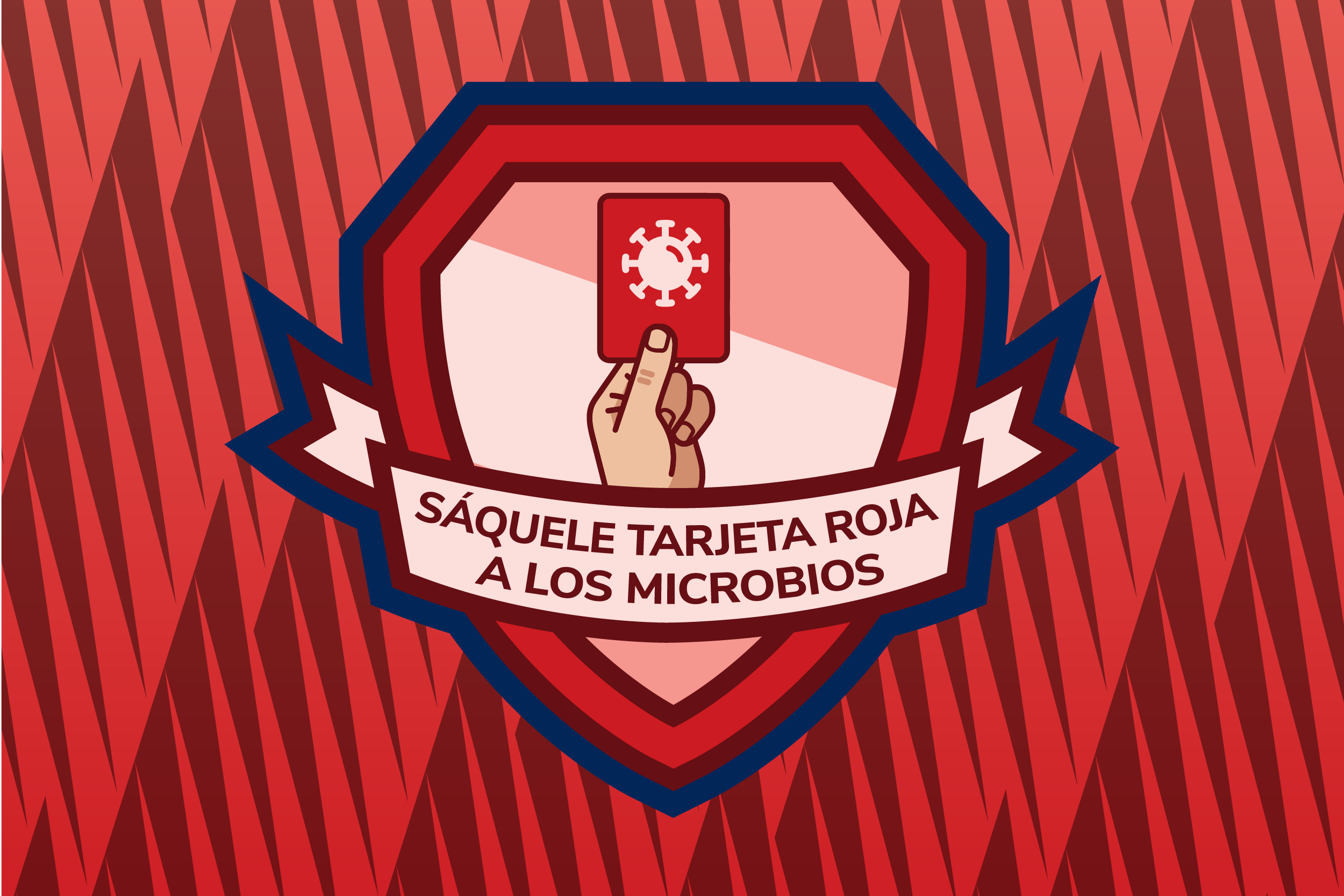 S&aacute;quele tarjeta roja a los microbios