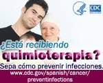 Gráfica para compartir sobre prevenir infecciones al recibir quimioterapia.