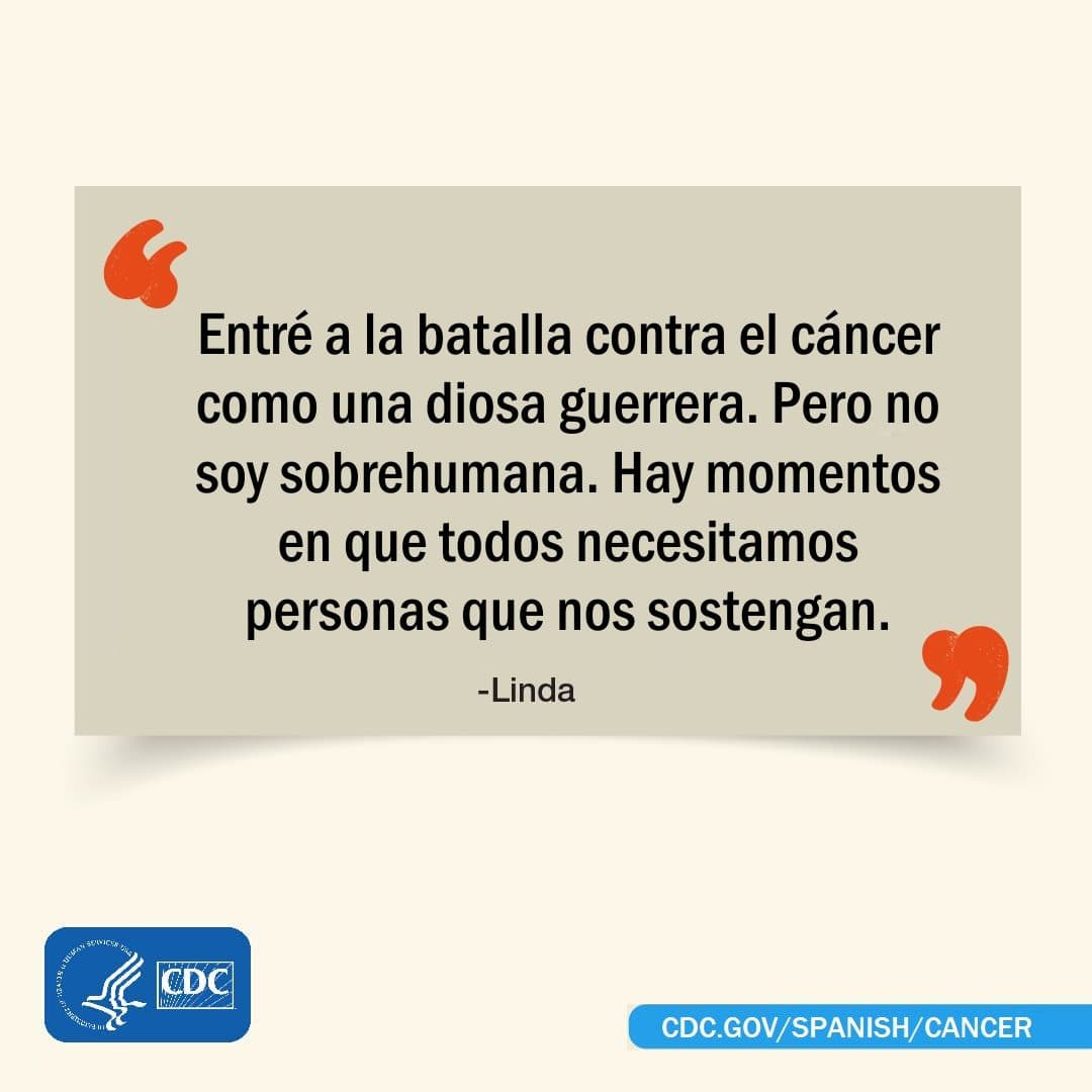 Linda: "Entré a la batalla contra el cáncer como una diosa guerrera. Pero no soy sobrehumana. Hay momentos en que todos necesitamos personas que nos sostengan".