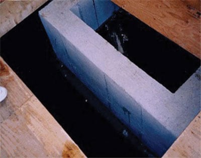 Figura 2. Abertura de techo sin barrera protectora