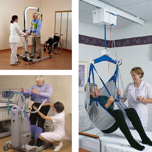 dispositivo mecánico usado para ayudar a un paciente a caminar, dispositivo mecánico usado para ayudar a un paciente a hacer ejercicio, dispositivo mecánico usado para levantar a un paciente de la cama