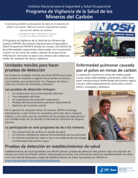 2019-1112 Programa de Vigilancia de la Salud de los Mineros del Carbón. Hoja de datos.