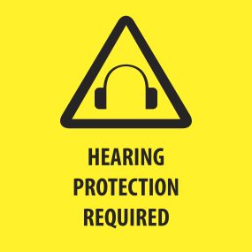 Protección auditiva señal de advertencia requerida Protección auditiva señal de advertencia requerida