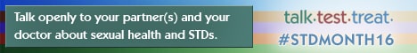 Banner for STD Awareness Month 2016
