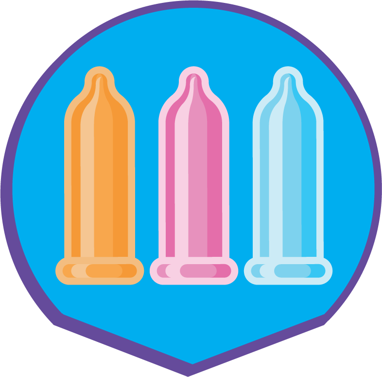 Graphic of condoms.