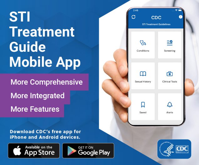 STI Treatment Guide Mobile App banner