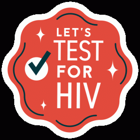 GIPHY sticker — Let's Test For HIV