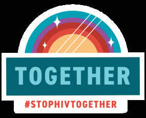 GIPHY sticker — Together (Rainbow)