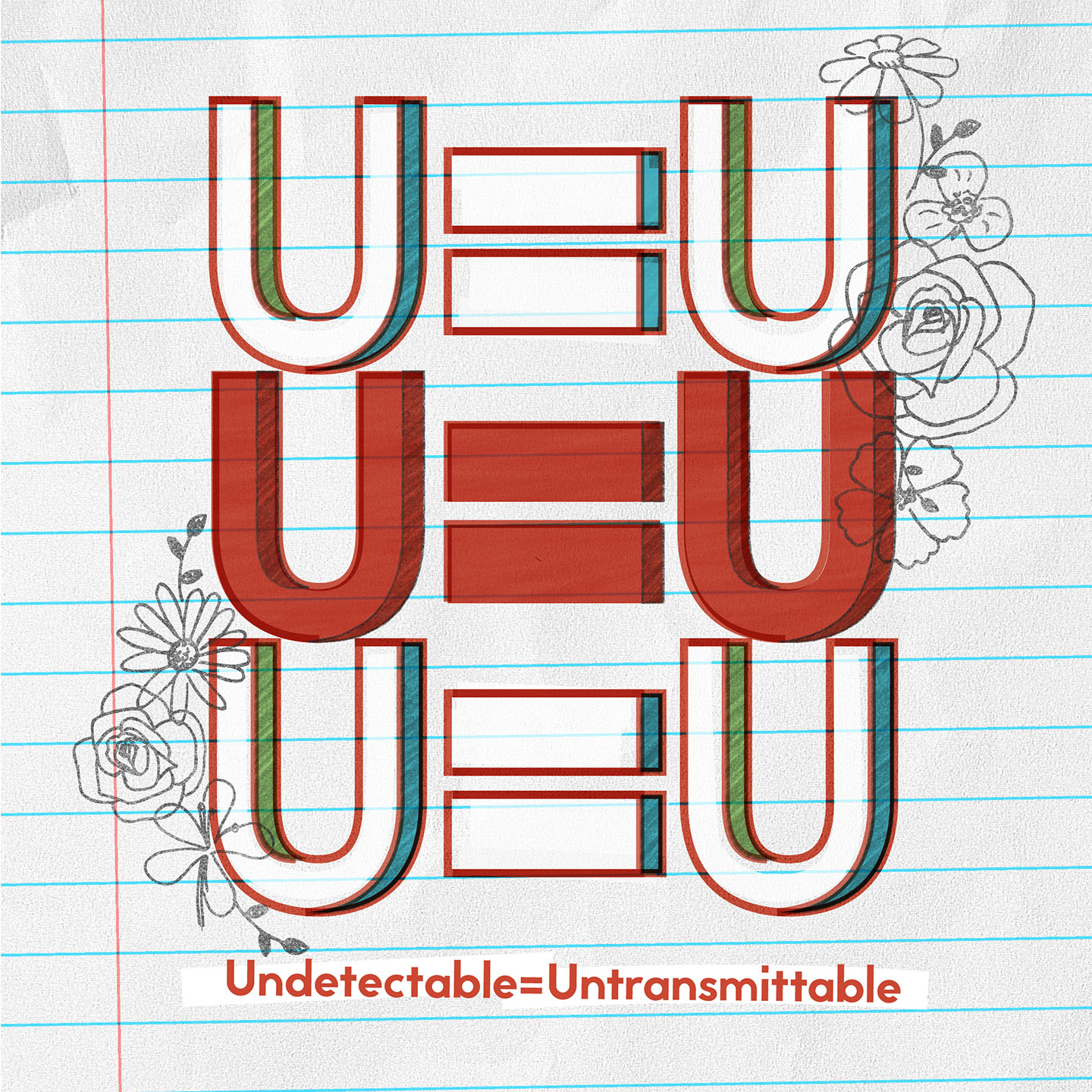 U=U graphic with text: Undetectable = Untransmittable