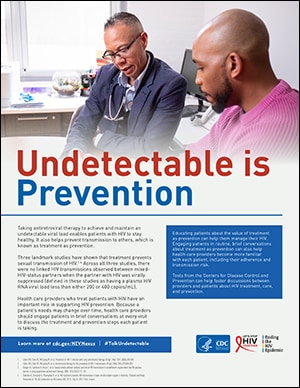Undetectable is Prevention (Flyer)