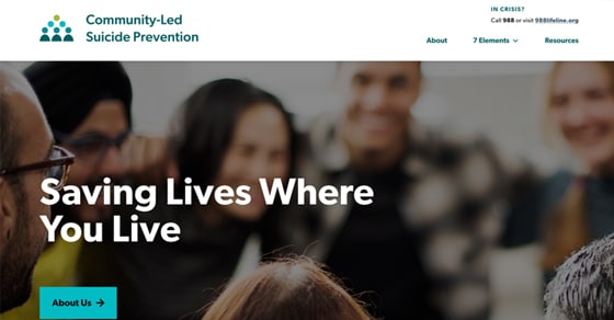 Community-Led Suicide Prevention Homepage