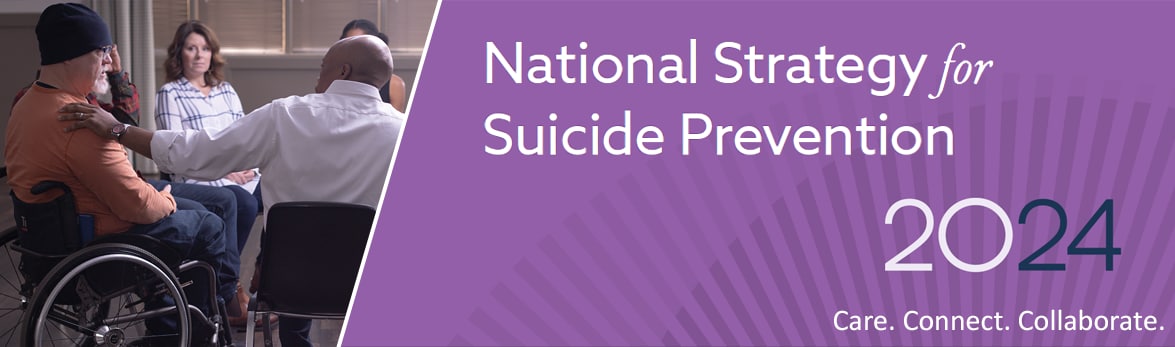 National Strategy for Suicide Prevention 2024 banner
