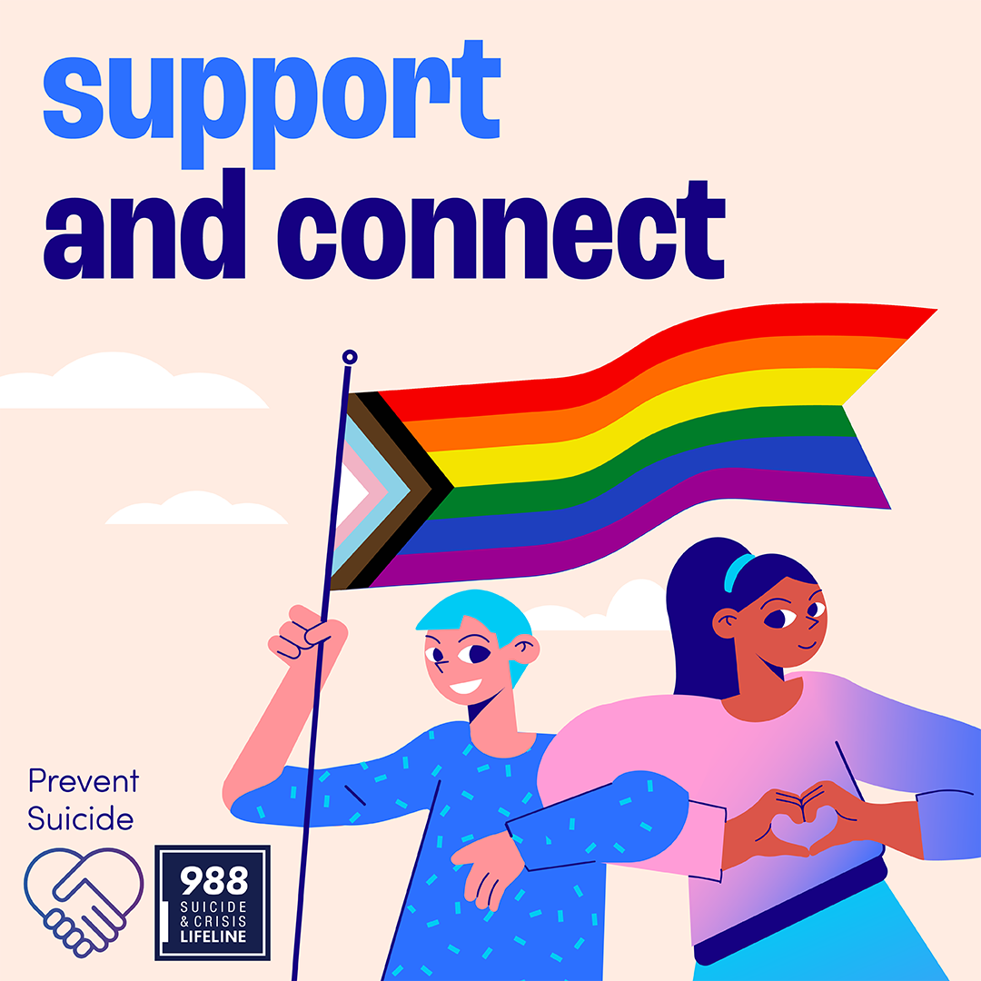 Support and connect. Prevent suicide
