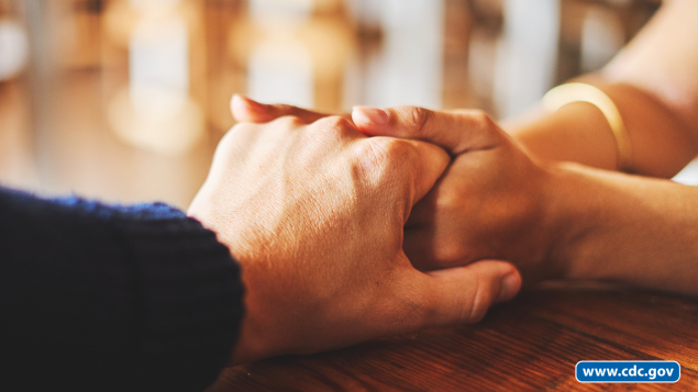 holding someones hand