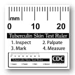 Mantoux Tuberculin Skin Testing Ruler