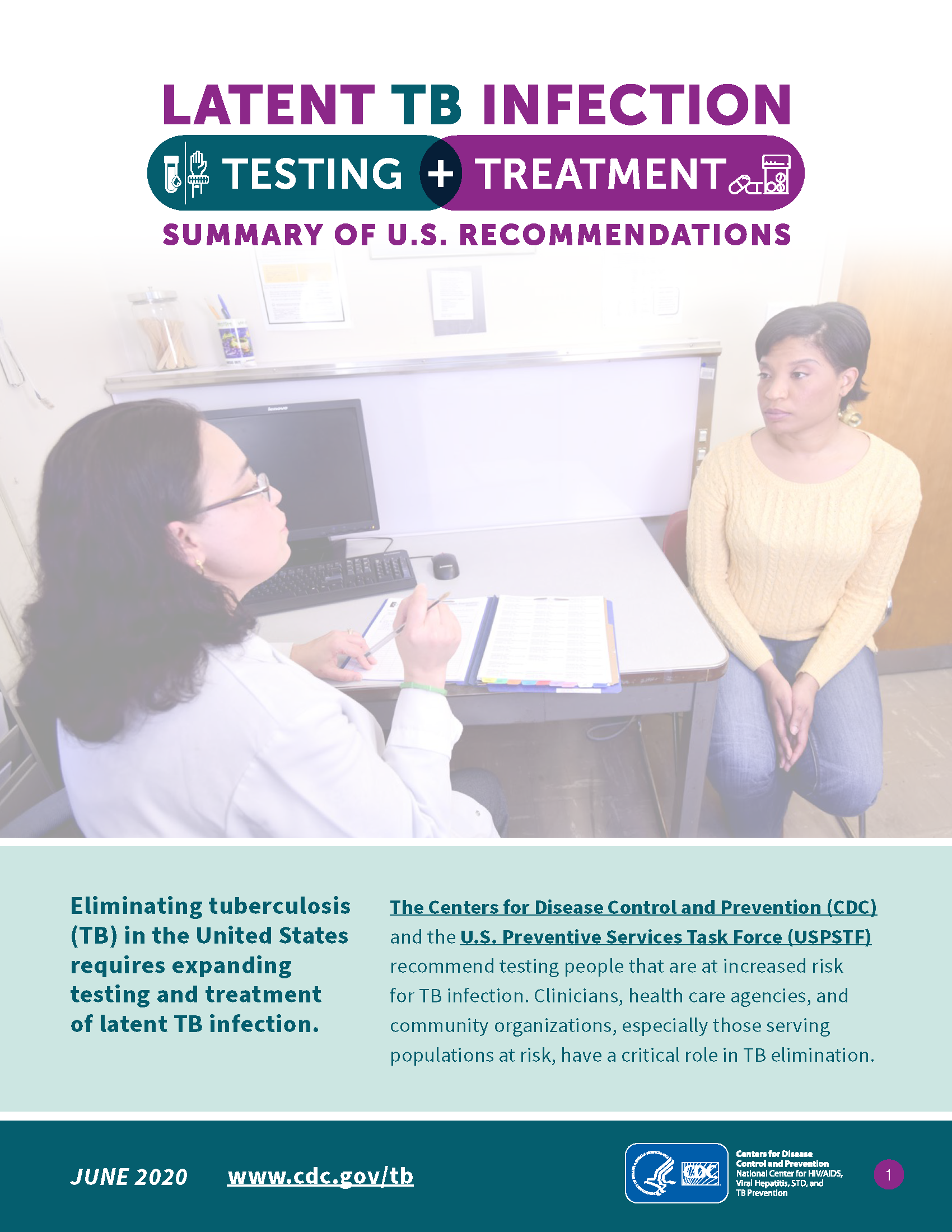 Latent Tuberculosis Infection Testing and Treatment: Summary of U.S ...