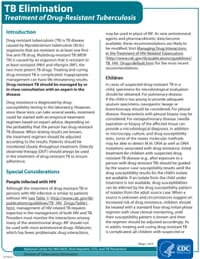 Teatment of Drug Resistant TB