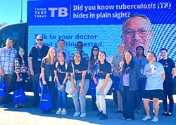 Think. Test. Treat TB mobile advertisement