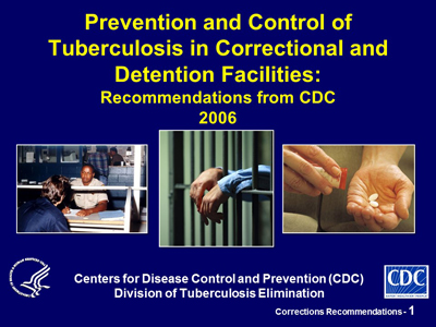 Slide Set—Prevention and Control of Tuberculosis in Correctional and Detention Facilities