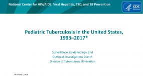 Epidemiology of Pediatric Tuberculosis in the United States, 1993–2016