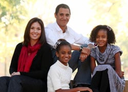 Danielle, Esteban, and their daughters